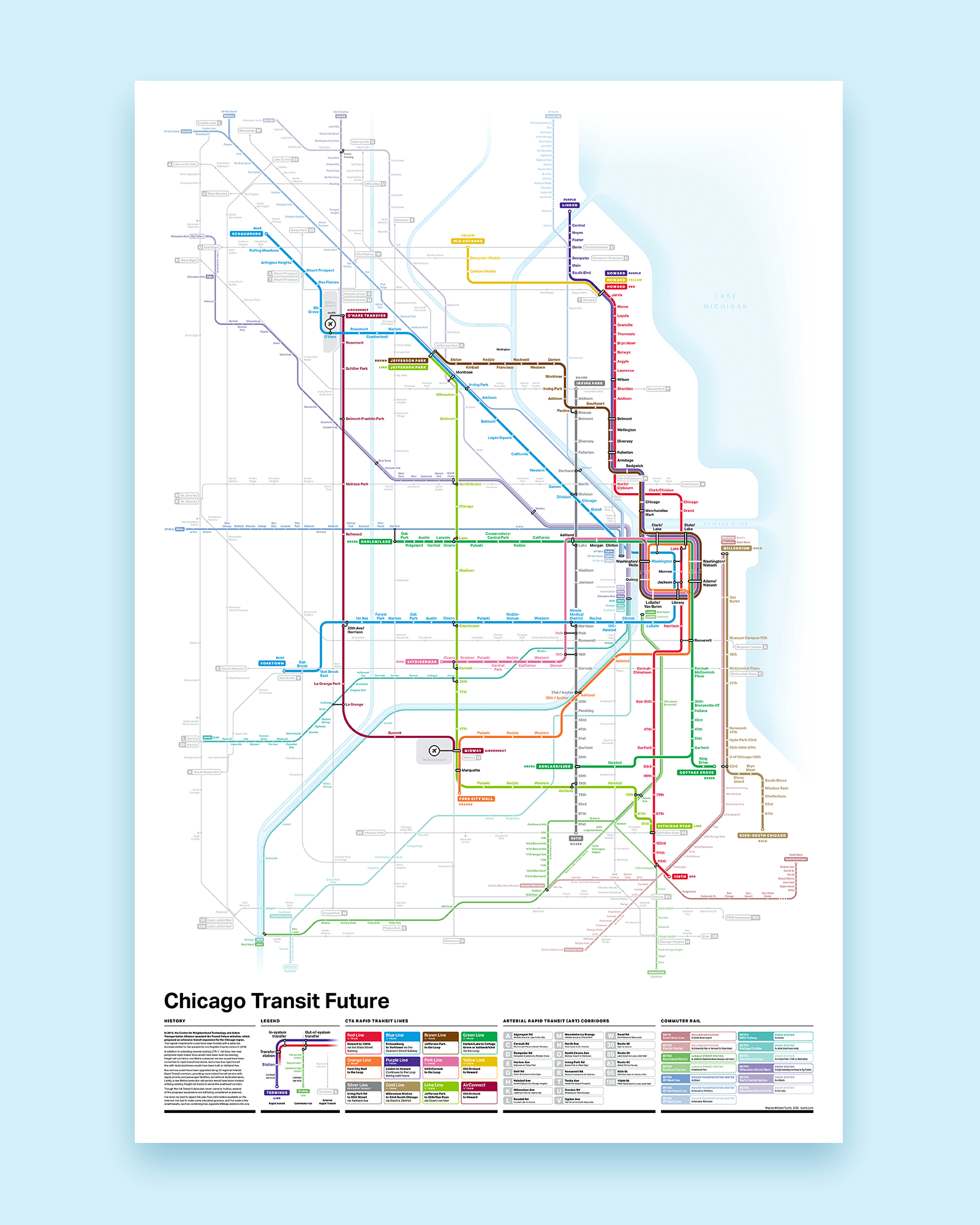 Past future transit maps