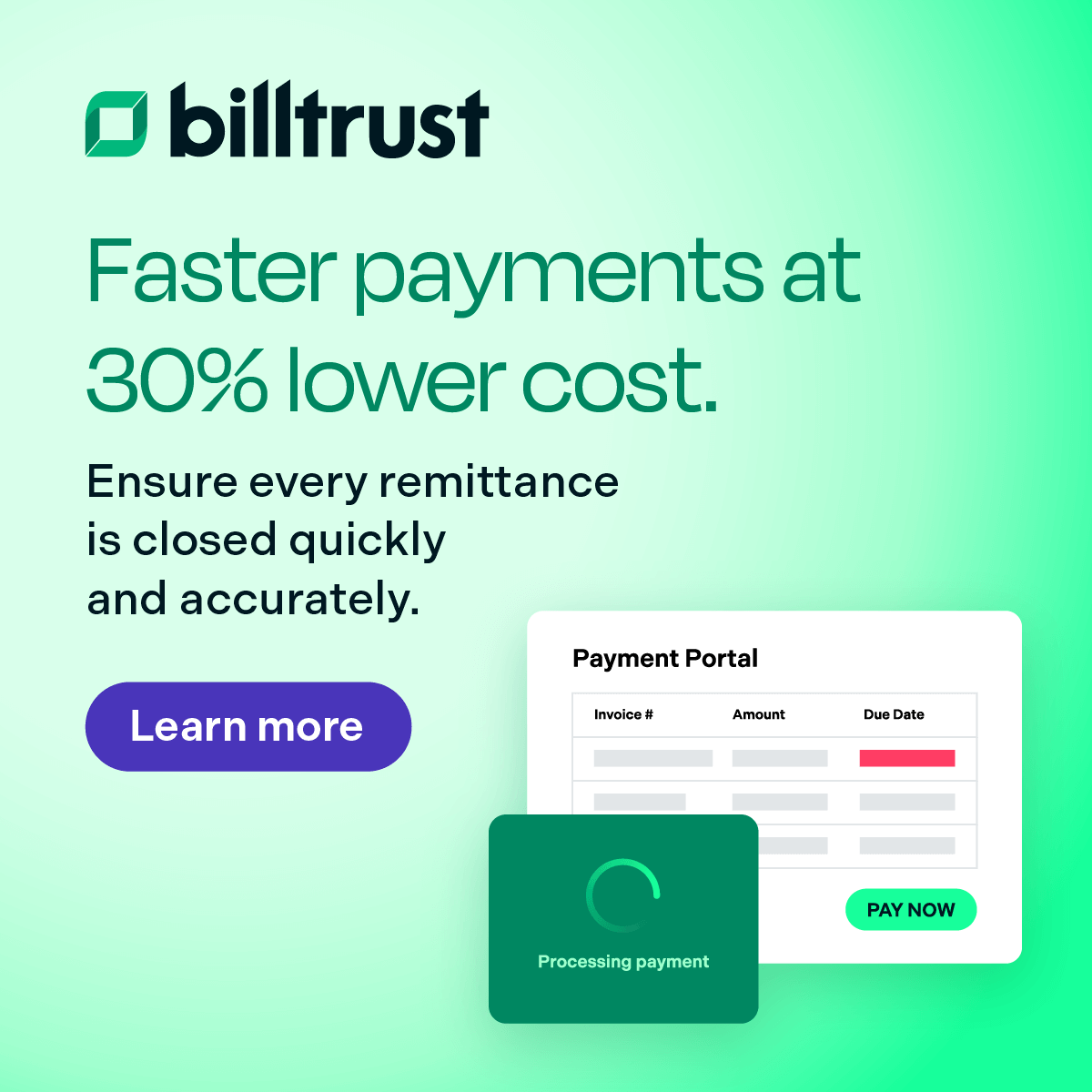 Linkedin Ad – Faster Payments